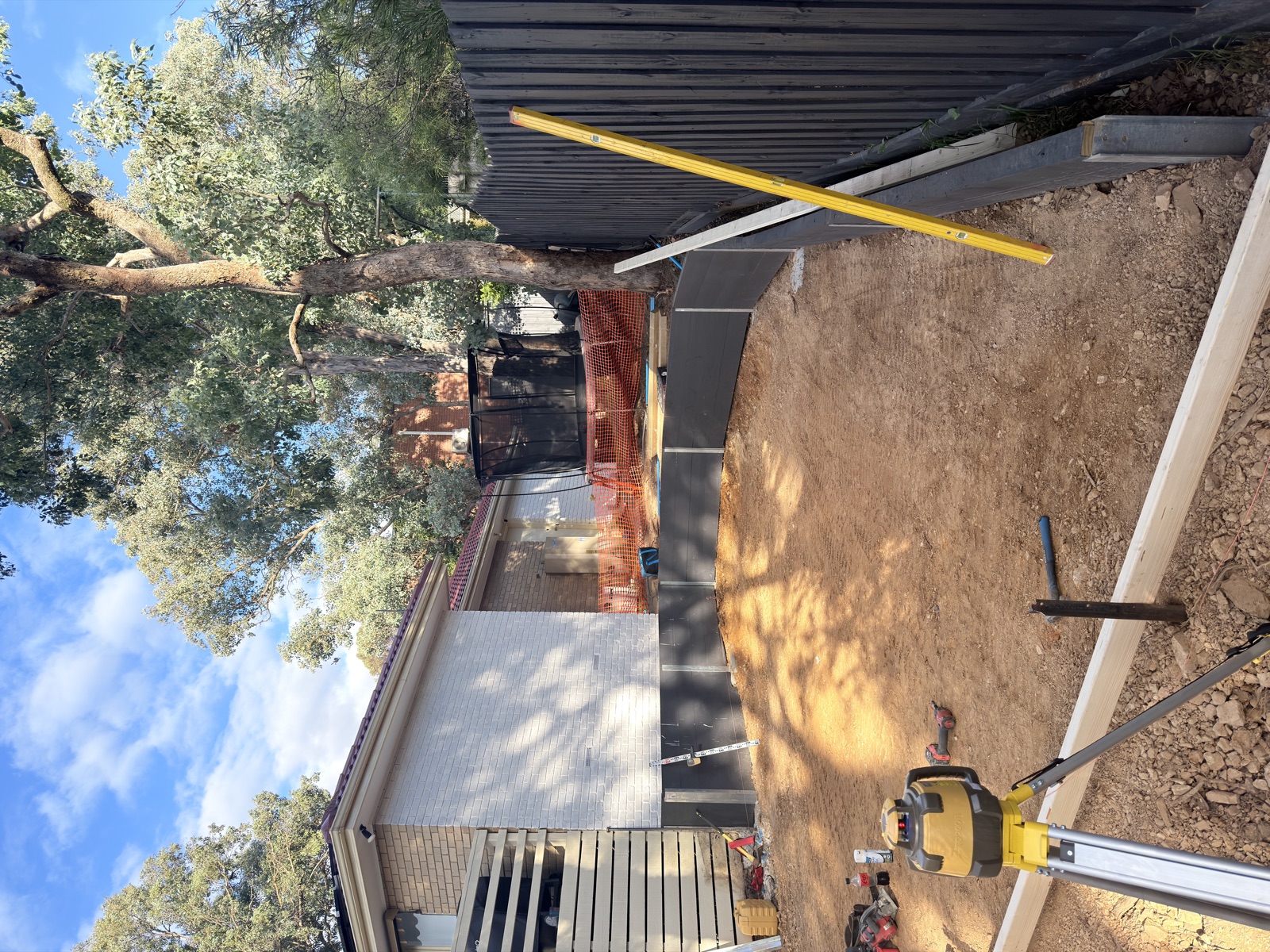 Basketball court formwork and base preparation in Eltham